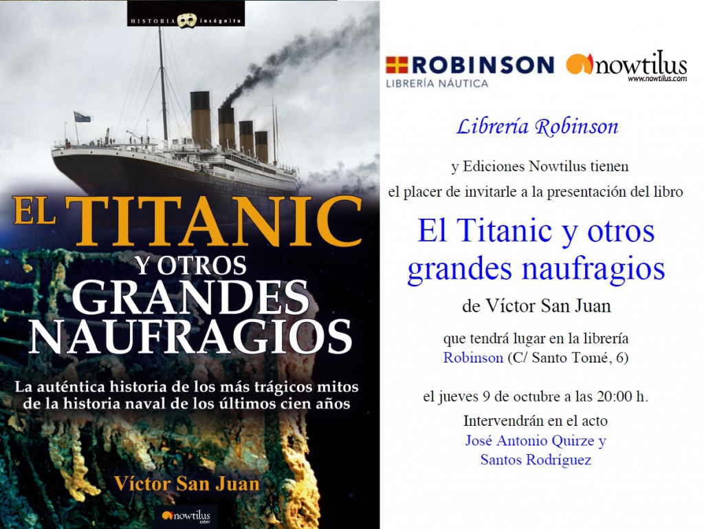 Invitacion El Titanic y otros grandes naufragios